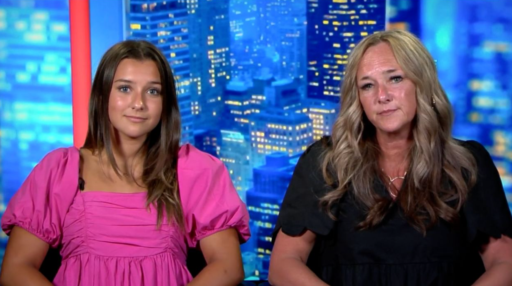 Elliston Berry (left) and her mother Anna McAdams (right) say federal protections are needed to protect victims of deep-fake porn. Berry was just 14-years-old when a classmate distributed AI-generated nudes of her last year